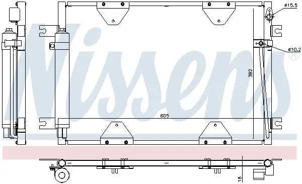 Angebot NISSENS 940505 - Kondensator, Klimaanlage