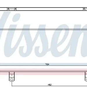 Neu NISSENS 940639 - Kondensator, Klimaanlage