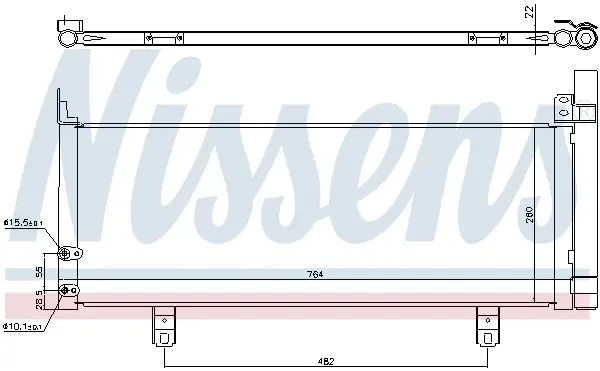 Neu NISSENS 940639 - Kondensator, Klimaanlage