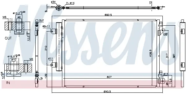 NISSENS 940676 - Kondensator, Klimaanlage - ** FIRST FIT ** Letzte Chance