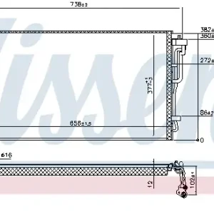 Markenprodukt NISSENS 941055 - Kondensator, Klimaanlage