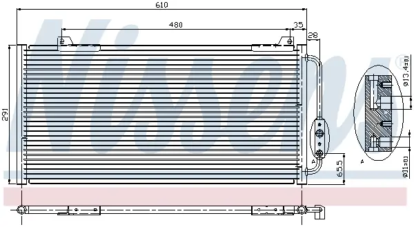 NISSENS 94255 - Kondensator, Klimaanlage - ** FIRST FIT ** Solange Der Vorrat Reicht