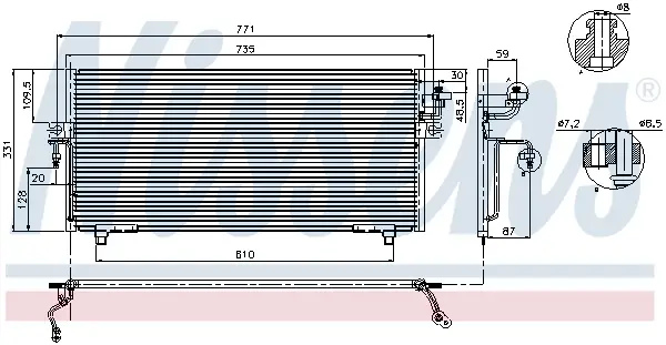 Neuheit NISSENS 94299 - Kondensator, Klimaanlage