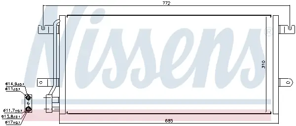 NISSENS 94524 - Kondensator, Klimaanlage Direktkauf