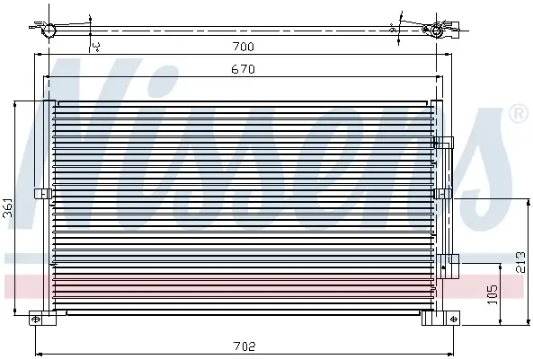 NISSENS 94585 - Kondensator, Klimaanlage Top-Preis