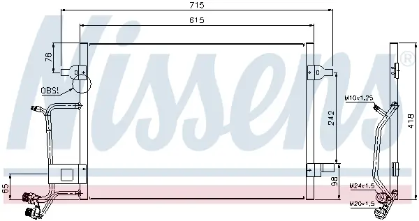 NISSENS 94594 - Kondensator, Klimaanlage - ** FIRST FIT ** Top-Preis