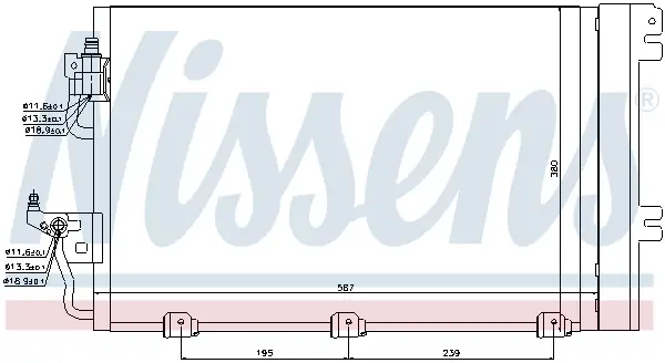 NISSENS 94767 - Kondensator, Klimaanlage - ** FIRST FIT ** Neu