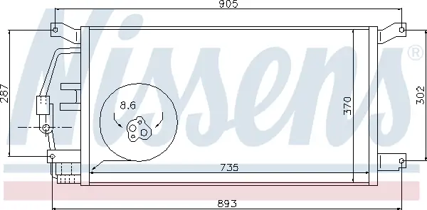 Preisreduziert NISSENS 94797 - Kondensator, Klimaanlage