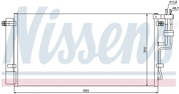 NISSENS 94993 - Kondensator, Klimaanlage Knallerangebot