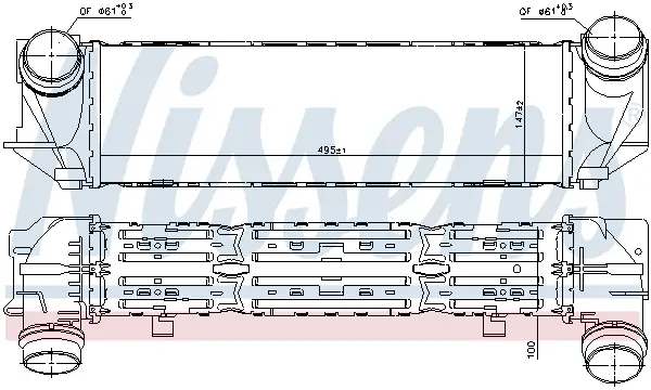 Saisonangebot NISSENS 96321 - Ladeluftkühler - ** FIRST FIT **