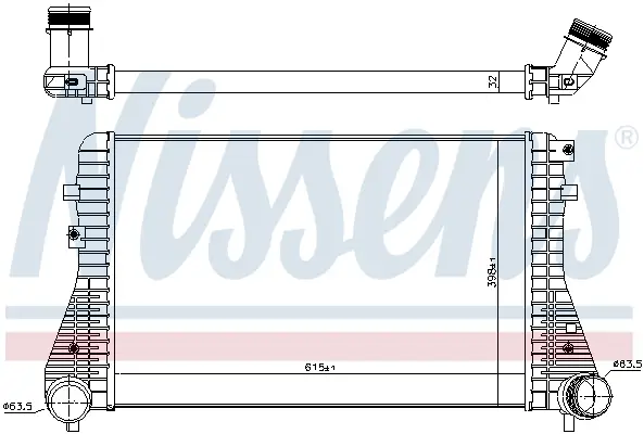 Rabatt NISSENS 96575 - Ladeluftkühler - ** FIRST FIT **