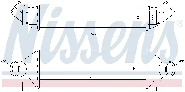 NISSENS 96732 - Ladeluftkühler - ** FIRST FIT ** Mega-Angebot