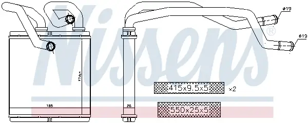 Wochenendangebot NISSENS 72216 - Wärmetauscher, Innenraumheizung