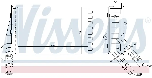 Neue Ware NISSENS 73374 - Wärmetauscher, Innenraumheizung