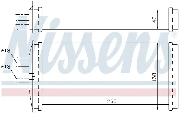Jetzt Kaufen NISSENS 73655 - Wärmetauscher, Innenraumheizung