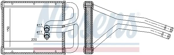 NISSENS 77642 - Wärmetauscher, Innenraumheizung Knallerangebot