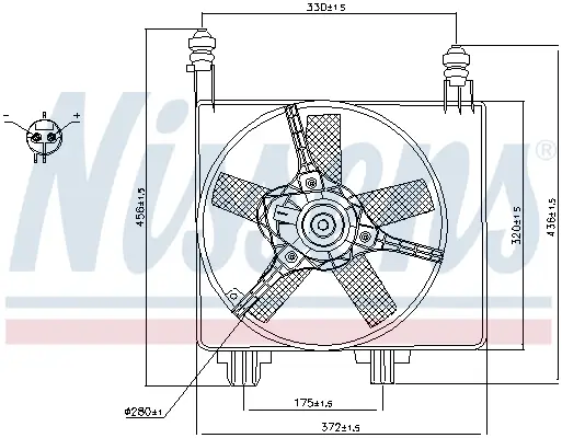NISSENS 85056 - Lüfter, Motorkühlung Geprüft