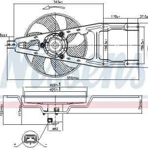 Top-Seller NISSENS 85134 - Lüfter, Motorkühlung