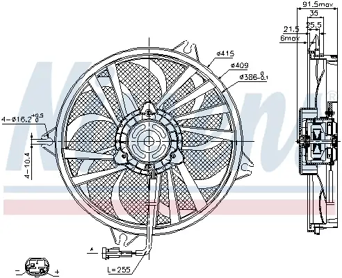 NISSENS 85605 - Lüfter, Motorkühlung Top-Seller