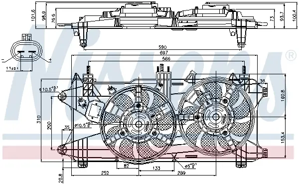 NISSENS 85689 - Lüfter, Motorkühlung Ausverkauf