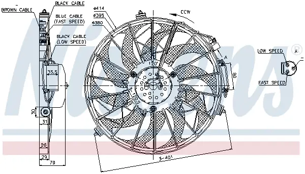Preisknaller NISSENS 85648 - Lüfter, Motorkühlung