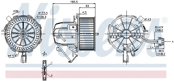 NISSENS 87075 - Innenraumgebläse Nur Für Kurze Zeit