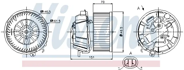 NISSENS 87127 - Innenraumgebläse Markenware