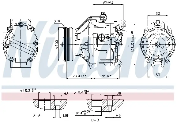 NISSENS 89530 - Kompressor, Klimaanlage - ** FIRST FIT ** Finale Aktion