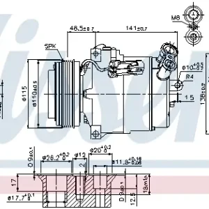 Bestpreis NISSENS 89592 - Kompressor, Klimaanlage - ** FIRST FIT **