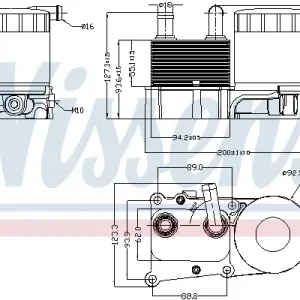 Wochenendangebot NISSENS 90706 - Ölkühler, Motoröl