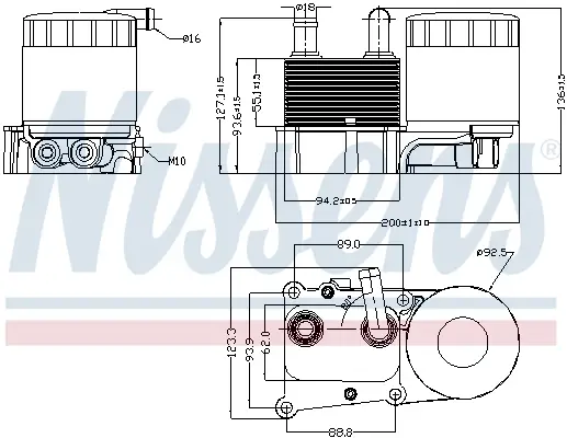 Wochenendangebot NISSENS 90706 - Ölkühler, Motoröl