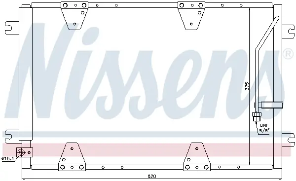 Knallerangebot NISSENS 940174 - Kondensator, Klimaanlage