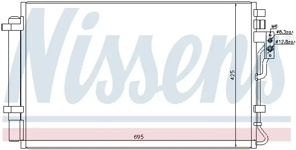 Günstig NISSENS 940216 - Kondensator, Klimaanlage