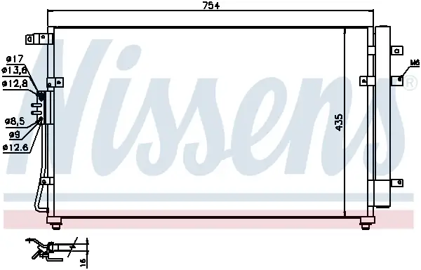 Echt NISSENS 940269 - Kondensator, Klimaanlage