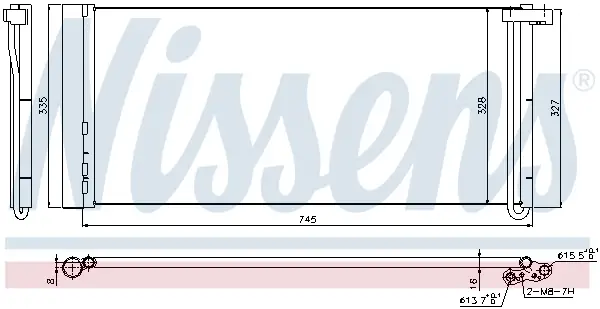 Preiswert NISSENS 940358 - Kondensator, Klimaanlage