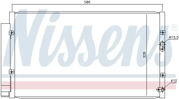 NISSENS 940366 - Kondensator, Klimaanlage Rabatt