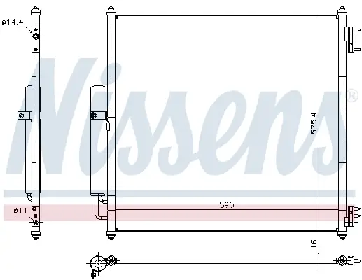 NISSENS 940408 - Kondensator, Klimaanlage - ** FIRST FIT ** Preiswert