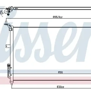 Bestseller NISSENS 940557 - Kondensator, Klimaanlage