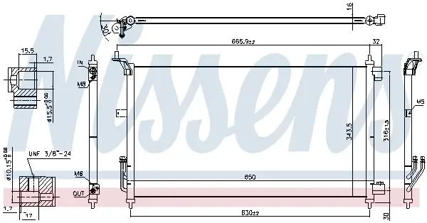 Bestseller NISSENS 940557 - Kondensator, Klimaanlage