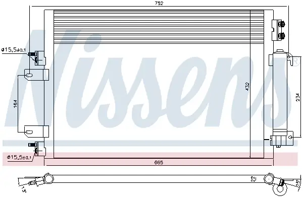 NISSENS 940570 - Kondensator, Klimaanlage Letzte Chance