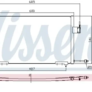 Bestseller NISSENS 94200 - Kondensator, Klimaanlage