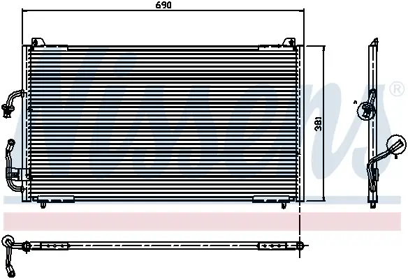 Nur Heute NISSENS 94224 - Kondensator, Klimaanlage