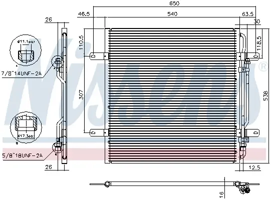 NISSENS 94337 - Kondensator, Klimaanlage Top-Preis