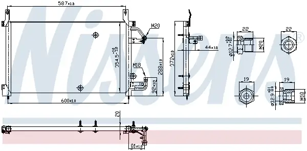 Angebot NISSENS 94424 - Kondensator, Klimaanlage