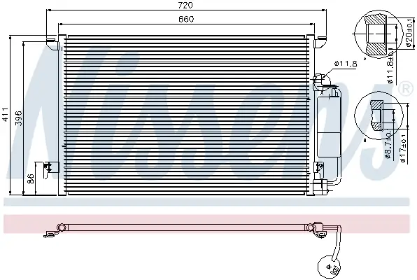 NISSENS 94675 - Kondensator, Klimaanlage - ** FIRST FIT ** Abverkauf