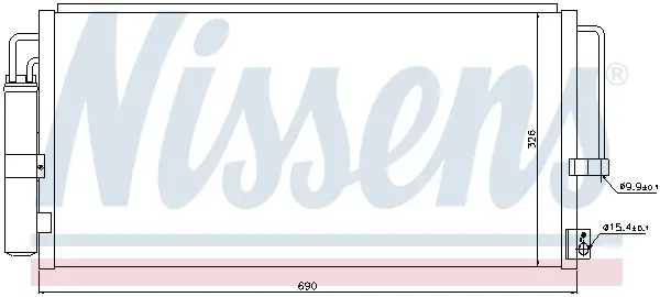 Ausverkauf NISSENS 94884 - Kondensator, Klimaanlage - ** FIRST FIT **