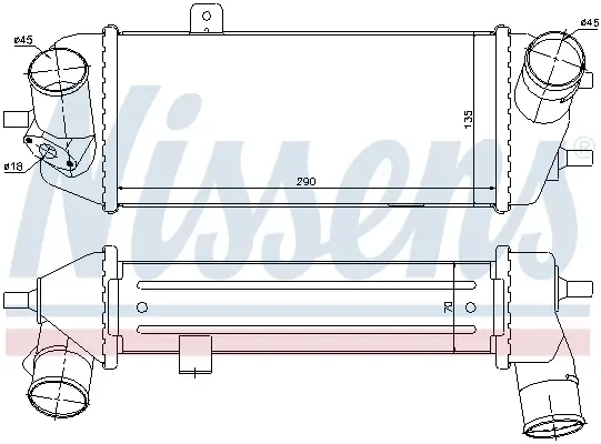NISSENS 96558 - Ladeluftkühler - ** FIRST FIT ** Super-Preis
