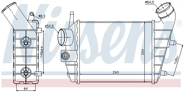 Bestpreis NISSENS 96699 - Ladeluftkühler - ** FIRST FIT **