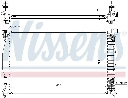 Bestpreis NISSENS 60300A - Kühler, Motorkühlung
