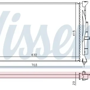 NISSENS 60308A - Kühler, Motorkühlung - ** FIRST FIT ** Meistverkauft